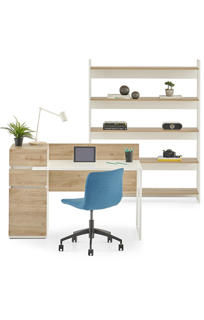 Mila Single Home Office Desk With Cabinet